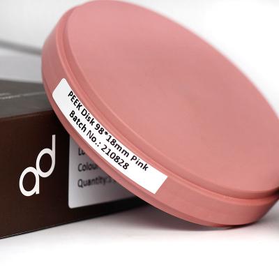 92mm Dental Pmma Block CAM CAD Peek Block Frame Implants Dentistry