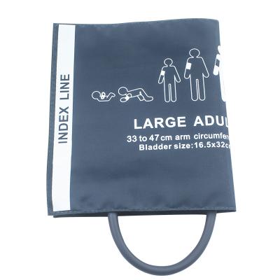 Adult NIBP Cuff Long Large Single Tube NIBP Cuff 33-47cm Nylon Cuff Reusable Blood Pressure Wrist Cuff