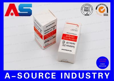 vial box packaging Biolab Security Carton Bottle Box 10ml Vial Boxes Embossed Spot UV Printing