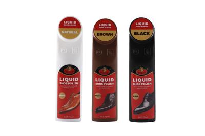 brown black Liquid Shoe Polish Instant Shine 75ml Black Brown Neutral Europe Main Market on Shoes Boots