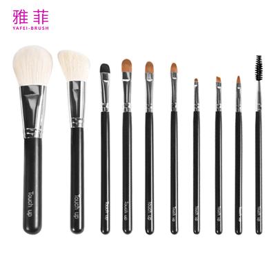 224A15410 Black Soft Goat And Sable Hair Makeup Brush Set Cosmetic Brush Set Customized