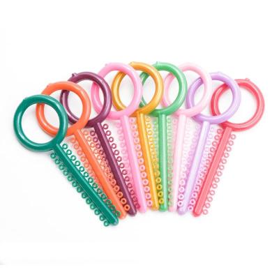 K Shape Colored Orthodontic Elastic Ligature Tie CE ISO Certificated