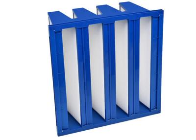 Capacity Media V Bank Filter  / V Cell Filter  With EVA Gasket Beads Structure