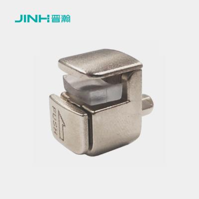 Square Metal Glass Clips Furniture Accessories For 8mm Thickness Glass