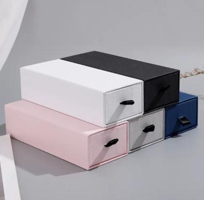 Custom Logo Printing Drawer Display Carton Glasses Perfume Fragrance Cosmetics Storage Carton Smooth Soft Hand Gift Box