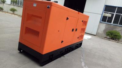 Orange - Colored Super Quiet Diesel Generators Over Speed Protection 128KW / 160KVA