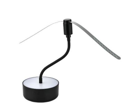 2 in 1 Night Light RECHARGEABLE Fly Repellent Fan With Flexible Gooseneck for Outdoor