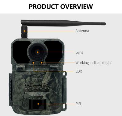 32MP 4G Trail Camera with Fast 0.2s Trigger Time and Photo/Video/Photo Video Modes for Versatile