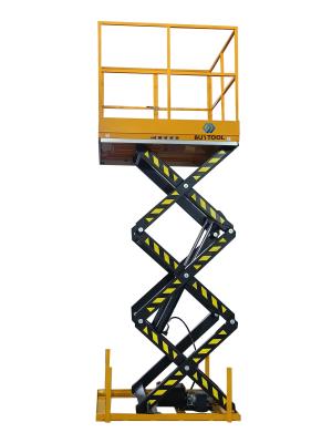 881lbs Electric Lift Work Table High Travel Lifts With Safety Handrail 1700x1000mm