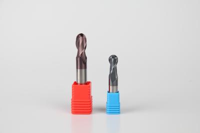 R0.5-R10.0mm Round Nose End Mill / Square End Mill HRC55 2 / 4 Flutes