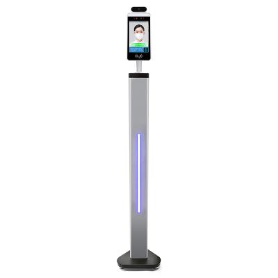 50-150cm Face Recognition Temperature Kiosk / Facial Recognition Thermometer Kiosk