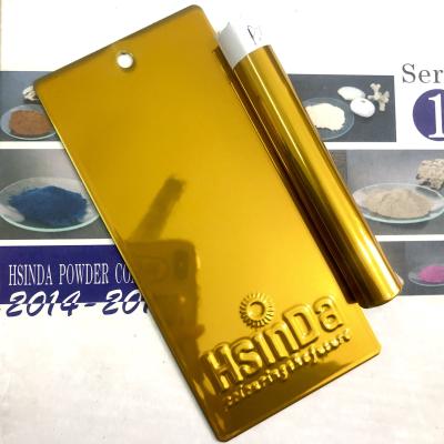 Chrome Plating 24k Pure Gold Effect Double Coats Electrostatic Powder Coating For Luxury Furniture